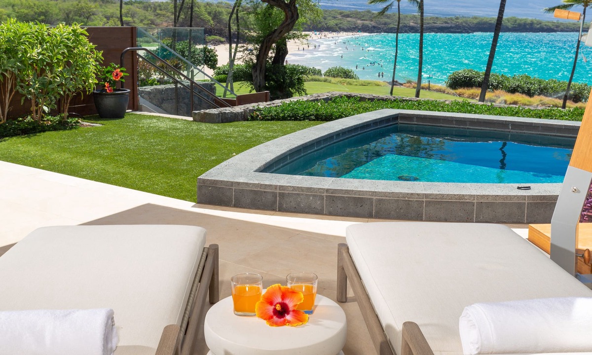 Kamuela Condo | 20%OFF Aug15-Sep15 Beachfront Unit-Steps to Hapuna Beach, Big Lanai, Plunge Pool