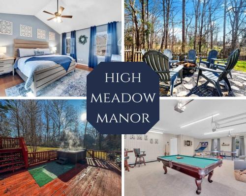 Candler House | 8 Br Sleeps 24 Hot Tub Game Room Dog Friendly