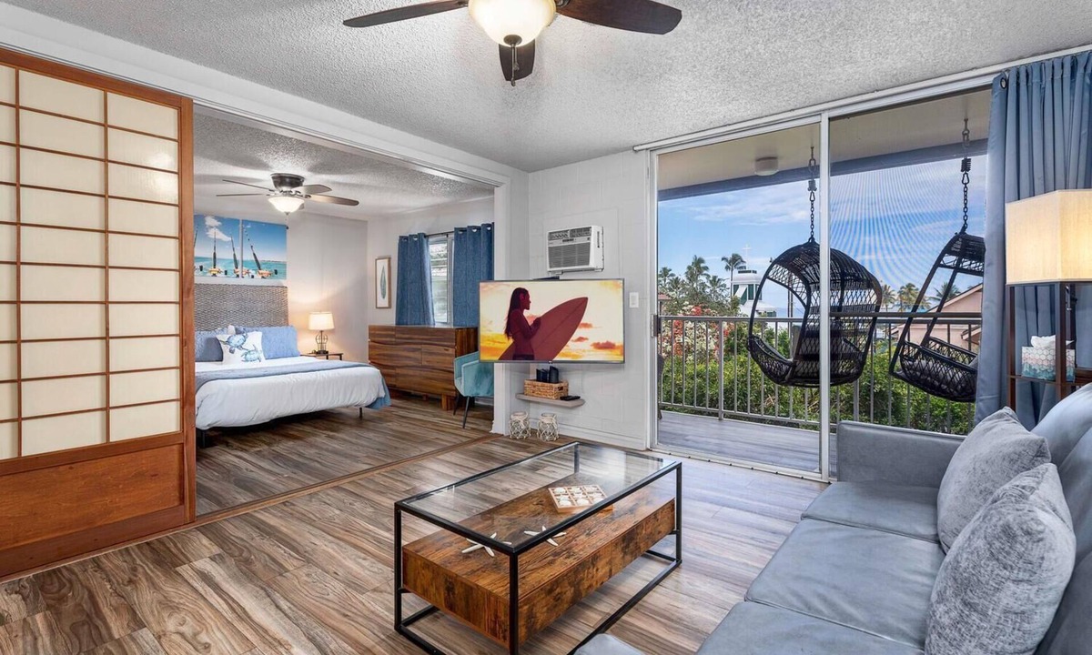 Historic Kailua Village Condo | Kailua Village #201: 2nd Floor, Corner Remodeled unit in Downtown Kona.