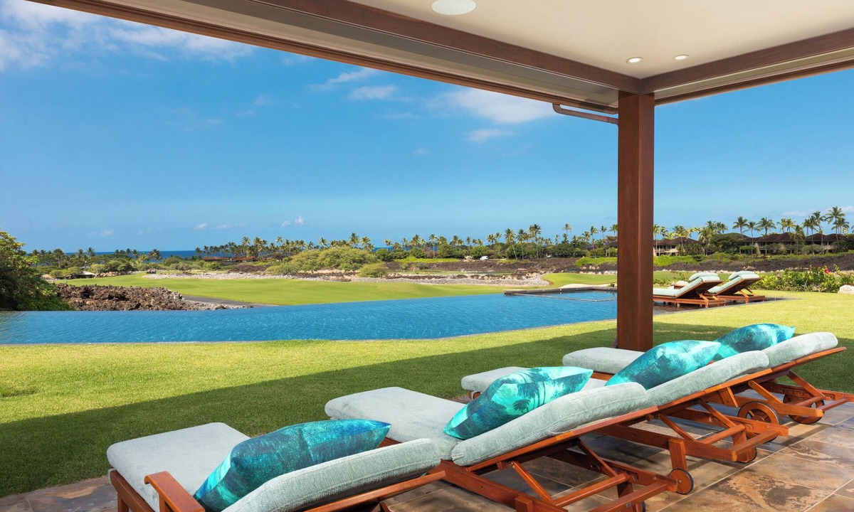 Kaupulehu House | Premier 5BR Hualalai Estate—Infinity Pool, 2 Golf Carts, Ocean Vistas