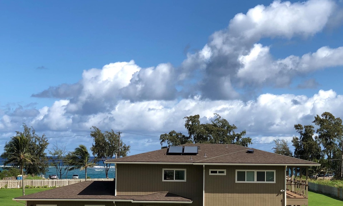 Kahuku House | Stunning N Shore estate, Ocean & Mountain Views, AC, beach across the road!