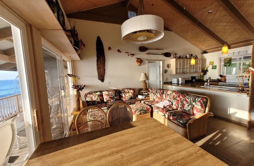 Kehena Beach Estates House | 50' from the ocean, full ocean views from bedrooms & lanai