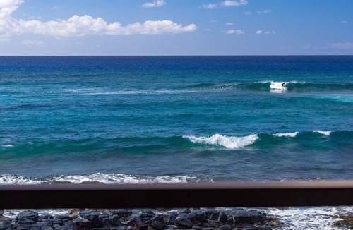 Poipu Condo | Best Oceanfront - Walls of windows on famous surf and sunset, 2BR/2BA, A/C