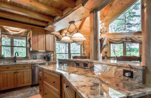 Lake Lure Cabin | Big View, Hot Tub, Fire Pit, Game Room - The Bears Castle by Carolina Properties