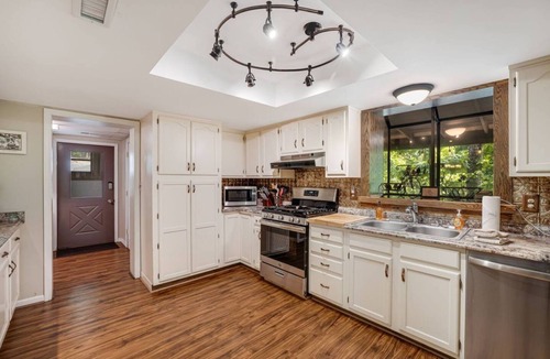 Pisgah Forest House | Boulder Ridge Mountaintop Home w/Views & Hot Tub