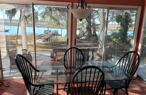 Beaufort House | Bring your boat and bask on your own dock on Broomfield Creek.
