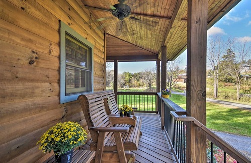 Weaverville Cabin | Cozy Pet‑Friendly Cabin w/Porch + Fireplace + EV Charger 15 Mins to Asheville