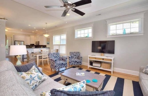 Tranquil Harbour House | Discover Almost Heaven in Oak Island: a cozy 3-bedroom retreat with pool access.
