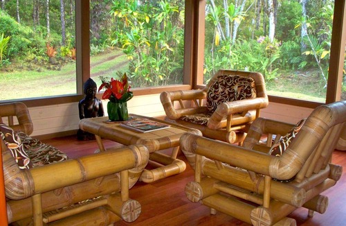 Orchidlands Estates Cabin | Enchanting Rainforest Hideaway, on 2 Private Acres to yourself. Pahoa/Keaau