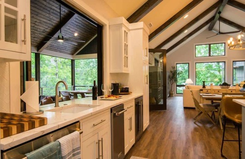 Lake Lure House | Epic 5BR w/Double Living Areas On Lake Lure + Free Ticket