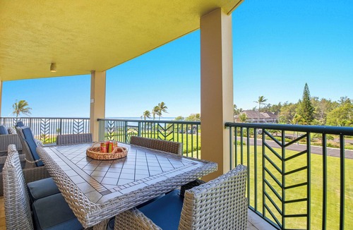 Wailua Condo | G301 - Extra Large Ocean View Corner Suite in Kapaa, Steps to Beach, AC, Pool!