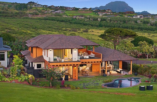 Poipu House | Hale Hanohano by Gather: Luxury Poipu Estate w/Pool, Spa, Lanais & Ocean Views