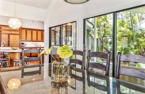 Kailua House | Hale Ohana: Kailua Retreat w/hot tub, Tropical Pool, Walk to Beach