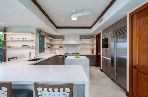 Kaupulehu House | Hualalai private 4 bedroom home with 2 golf carts & Ocean View