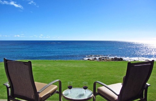 Poipu Condo | Kuhio Shores Oceanfront Corner Unit