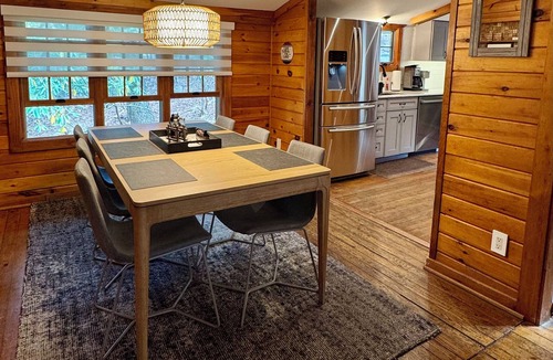 Lake Harmony House | Lakefront Cabin w/Hot Tub, Views & Fireplace