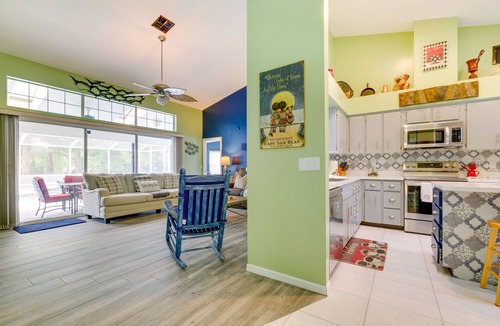 Dunnellon House | Lanai & Grill: Sunny Home Near Rainbow Springs!