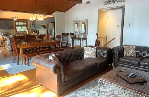 Locust Lake Village House | Luxury LAKEFRONT - Private Beach/Dock/Hot Tub/Sauna, and Skiing minutes away