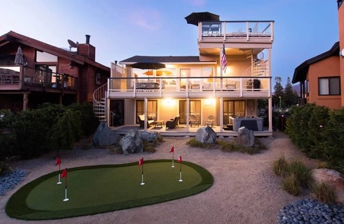 Tahoe Keys House | Luxury Waterfront with Private Dock & Rooftop Spa