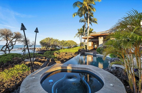 Waikoloa House | Oceanfront Estate, Steps to Ocean - Pool, Spa, Home Theater, B-Ball Court!