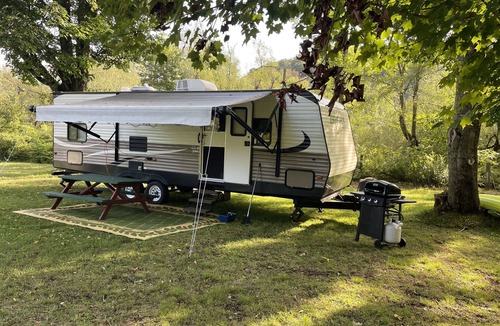 Black Creek RV Rental | Private Creekside RV Stay Near Ellicottville NY @ Campground Adventures