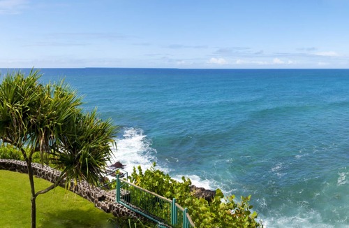 Poipu Condo | Sea Cove Hideaway Stunning Oceanfront Views With A/C End Unit At Poipu Shores