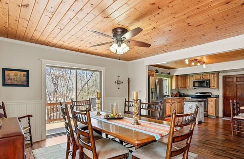 Mills River House | Serenity is a 2 acre retreat. Come get lost in the forest & the babbling creeks!