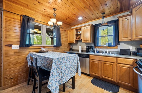 Stanton Cabin | Snuggle Inn – Cozy Pet Friendly Forest Cabin with Hot Tub Near Red River Gorge