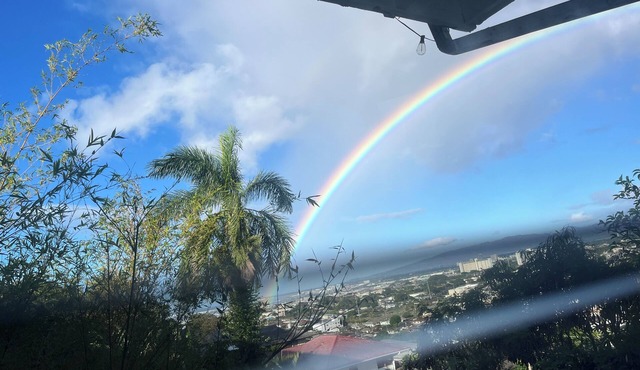3-bedroom house in fabulous Honolulu with cool AC, beautiful view of skyline.
