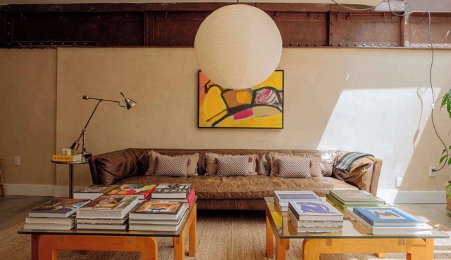 A Designer's Brick-and-Steel Loft in the Center of West Hollywood in West Hollywood