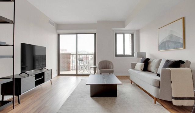 Bright Clarendon 1BR w/W/D & Gym, across street from WF, by Blueground in Northern Virginia