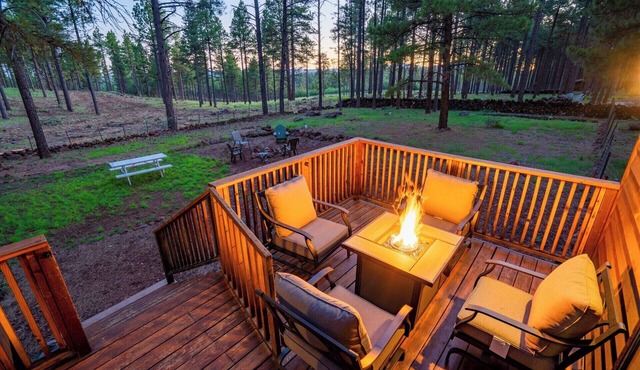 Charming 2-bedroom with loft cabin with AC, WiFi in tranquil Parks, AZ. Sleeps 6 in Parks