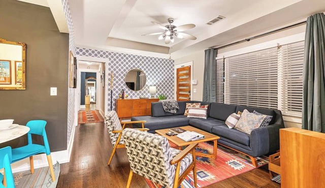 Cool East ATL-Huge Fenced Yd-Fire pit-King Bed