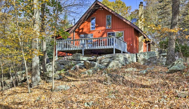 Deck + Forest Views: Secluded Cresco Cabin! in Cresco