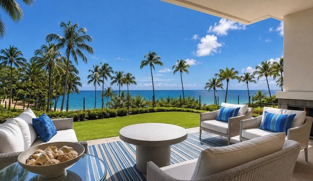 Kapalua Bay Resort | Oceanfront 3 BR Sleeps 10 | Car Incl. w/6+ Nights | MON-1205 by KBM