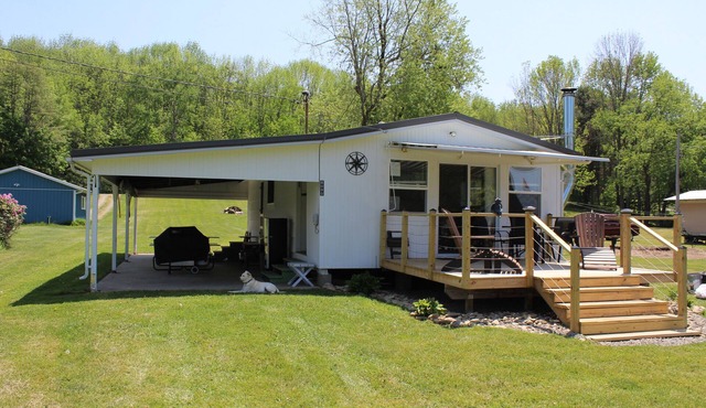Rushford Lake Waterfront Lake House with Private 50' Waterfront and Dock. in Caneadea