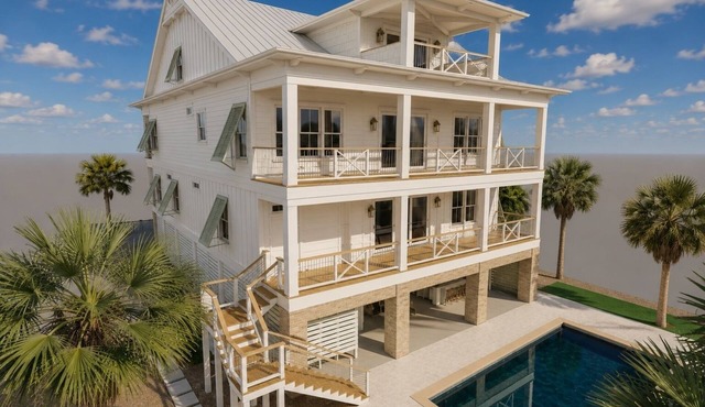 Second To None: Brand-New Luxury Retreat with Ocean Views, Pool & Hot Tub in Murrells Inlet