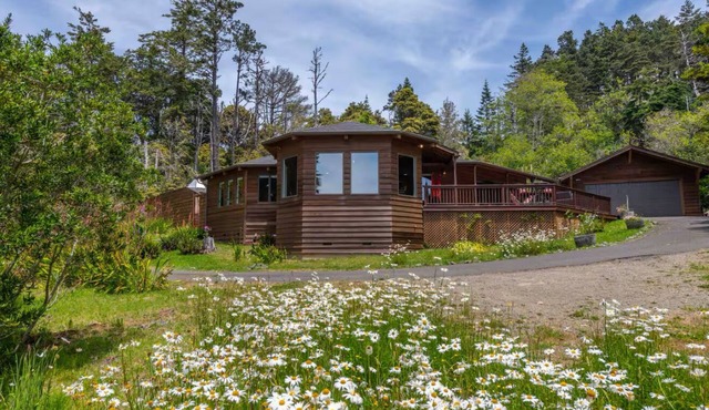 Stunning Sea Views, Hot Tub, Sauna, King Bed, Private and Sunny. EV