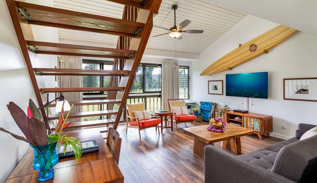 Turtle Bay Top Floor Studio unit 164 with Split AC & Golf Course Views