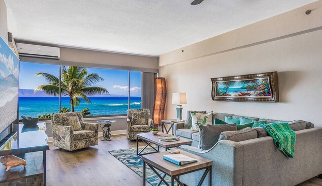 UPGRADED-Sands of Kahana #326 OCEANFRONT, 2 Bd Rooms, AC, amazing view, sleeps 6