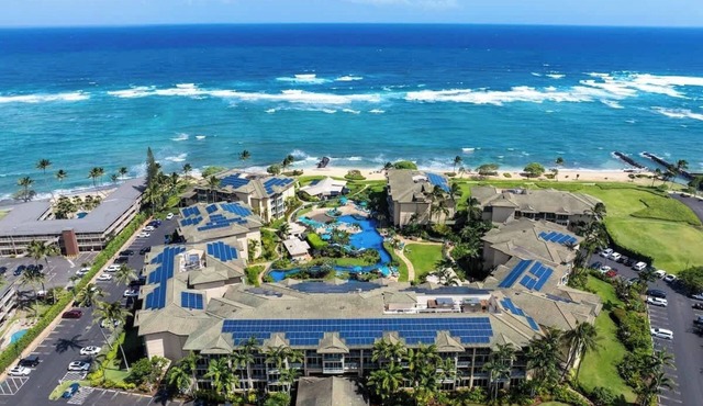 Waipouli Beach Resort B202 - Resort Pool, Waterslides, AC, & Steps to Beach Fun!