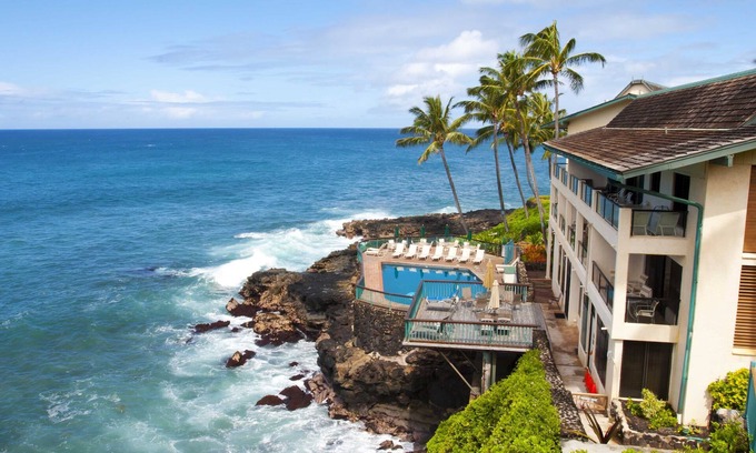 Poipu Condo | Sea Cove Hideaway Stunning Oceanfront Views With A/C End Unit At Poipu Shores