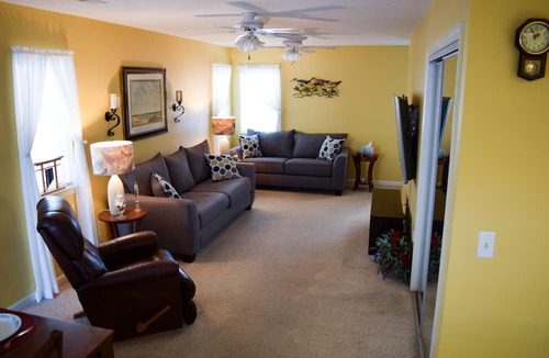 Surfside Beach House | It's high tide & you're so close to the beach you can sea it! Water Park is free