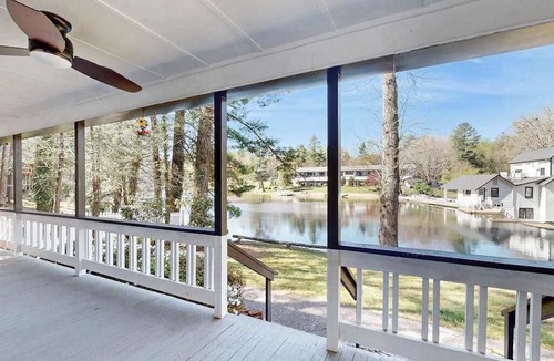 Flat Rock Condo | Dog-friendly lakefront condo with pool, canoes, & WiFi - in a perfect location