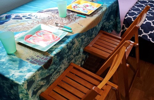 Wailuku Apartment | Budget Downtown Studio-D w/Queen Bed, Twin Love Seat AC, WIFI & 4 free Streamers