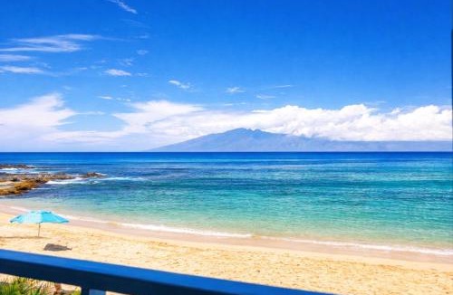 Napili Apartment | Napili Bay Oceanfront Studio Sleeps 2 Steps to Beach Complimentary Car with 6 Nights NAB-107 by KBM