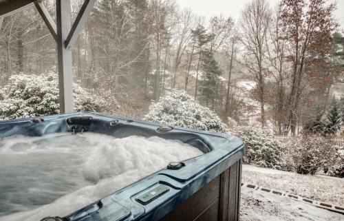 Weaverville House | Newly Renovated Luxe Home near Asheville | Pool, Hot Tub, Theater & Games!