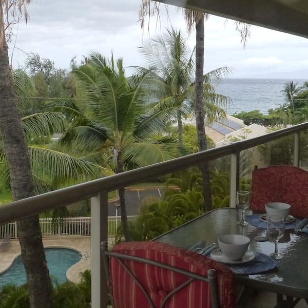 Ocean, mountain, pool views. Best location at The Banyan. Across from Kam2 beach